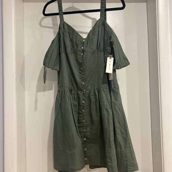 Anthropologie Mini Dress Anthropologie Green Size L NWT - Picture 2 of 8
